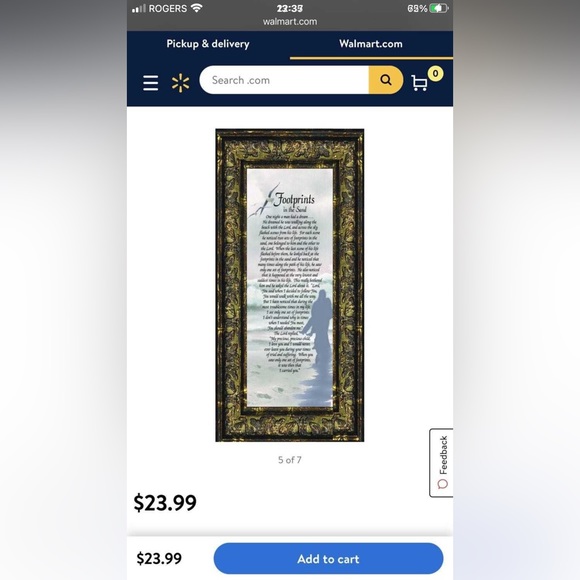 Framed Footprints in the Sand - Picture 3 of 3